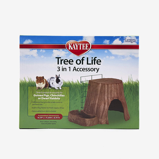 Kaytee Tree of Life 3 in 1 Accessory Animals & Pet Supplies > Pet Supplies > Small Animal Supplies > Small Animal Habitat Accessories Kaytee Brown 3 Piece Set 