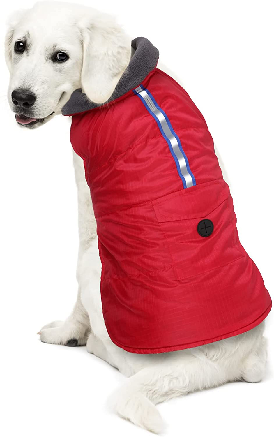 FAIRWIN Dog Clothes Waterproof Dog Winter Coat Windproof Dog Clothes for Small Medium Dogs Boy Dog Jackets for Large Dogs Reflective Dog Sweater Dog Vest Winter Reversible Dog Apparel & Accessories Animals & Pet Supplies > Pet Supplies > Dog Supplies > Dog Apparel FAIRWIN   