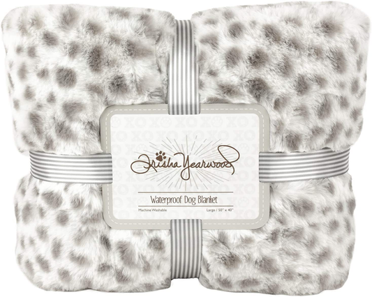 Trisha Yearwood Pet Collection Waterproof Dog Blanket, Machine Washable Dog Blanket, Snow Leopard Animals & Pet Supplies > Pet Supplies > Dog Supplies > Dog Beds Axis Product Group Snow Leopard  