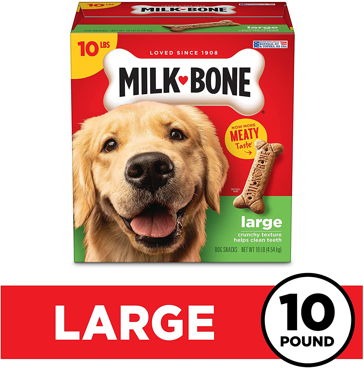 Milk-Bone Original Dog Treat Biscuits, Crunchy Texture Helps Clean Teeth Animals & Pet Supplies > Pet Supplies > Dog Supplies > Dog Treats Milk-Bone   
