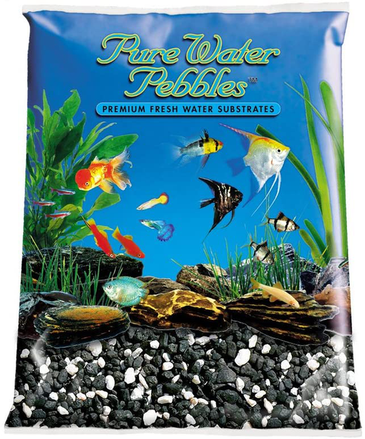 Pure Water Pebbles Aquarium Gravel, 5-Pound, Salt and Pepper