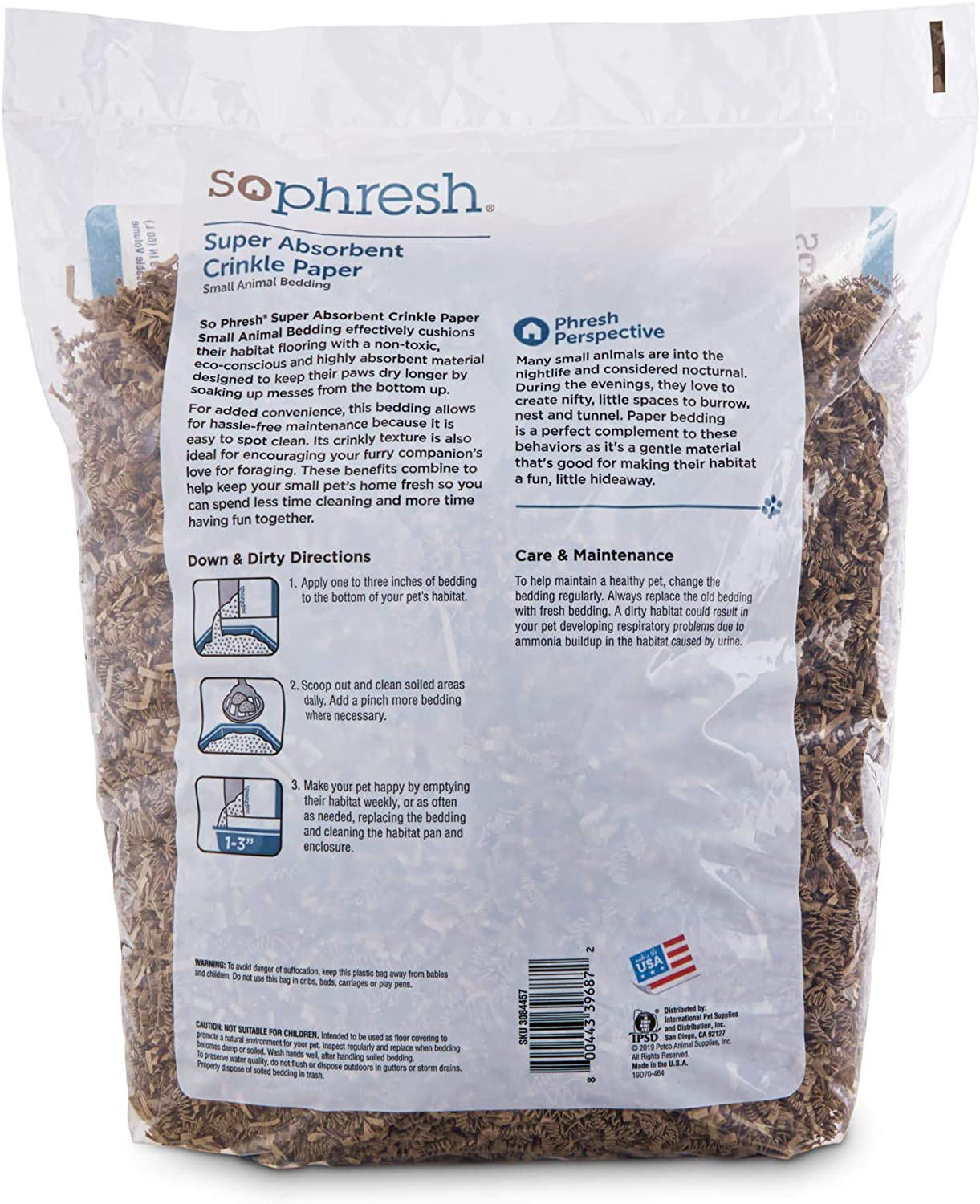 Petco Brand - so Phresh Super-Absorbent Recycled Crinkle Paper Small Animal Bedding