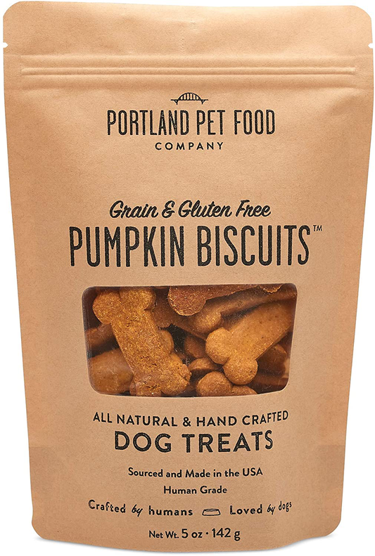 Portland Pet Food Company All-Natural Dog Treat Biscuits – Handcrafted Grain-Free, Gluten-Free, USA Sourced Baked & Made, Human-Grade, All Natural Limited Ingredients