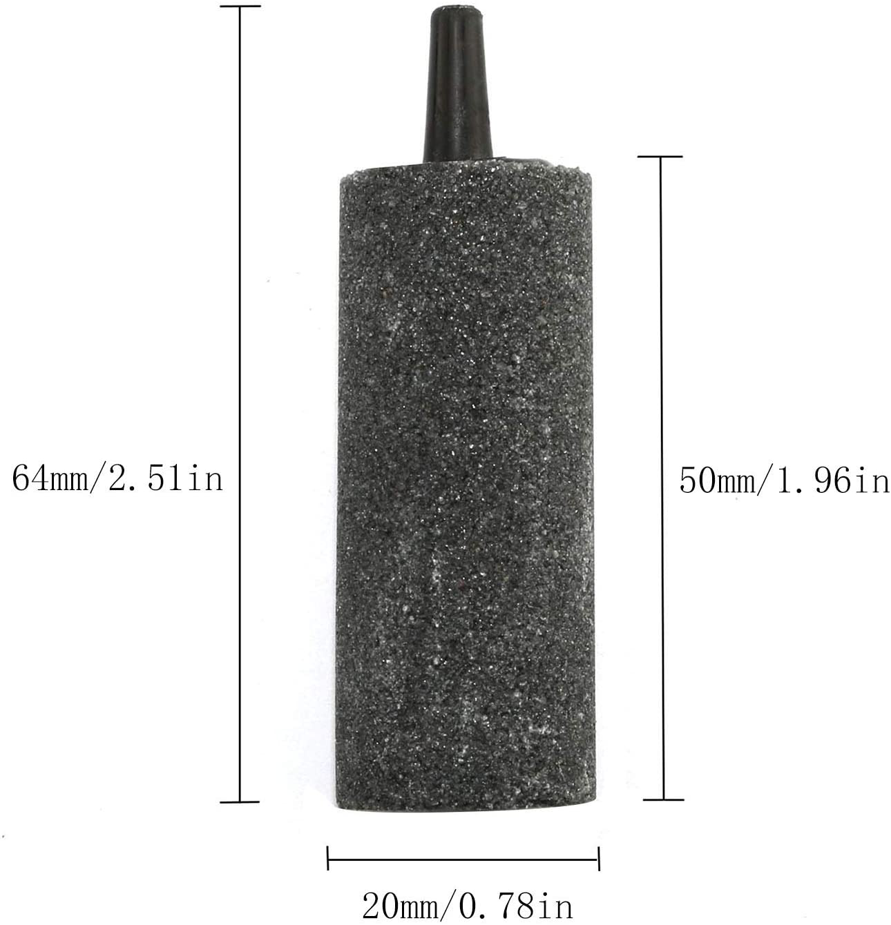 RLECS? Cylinder Shape Air Stone Bubble Diffuser Airstones for Aquarium Fish Tank Pump Grey