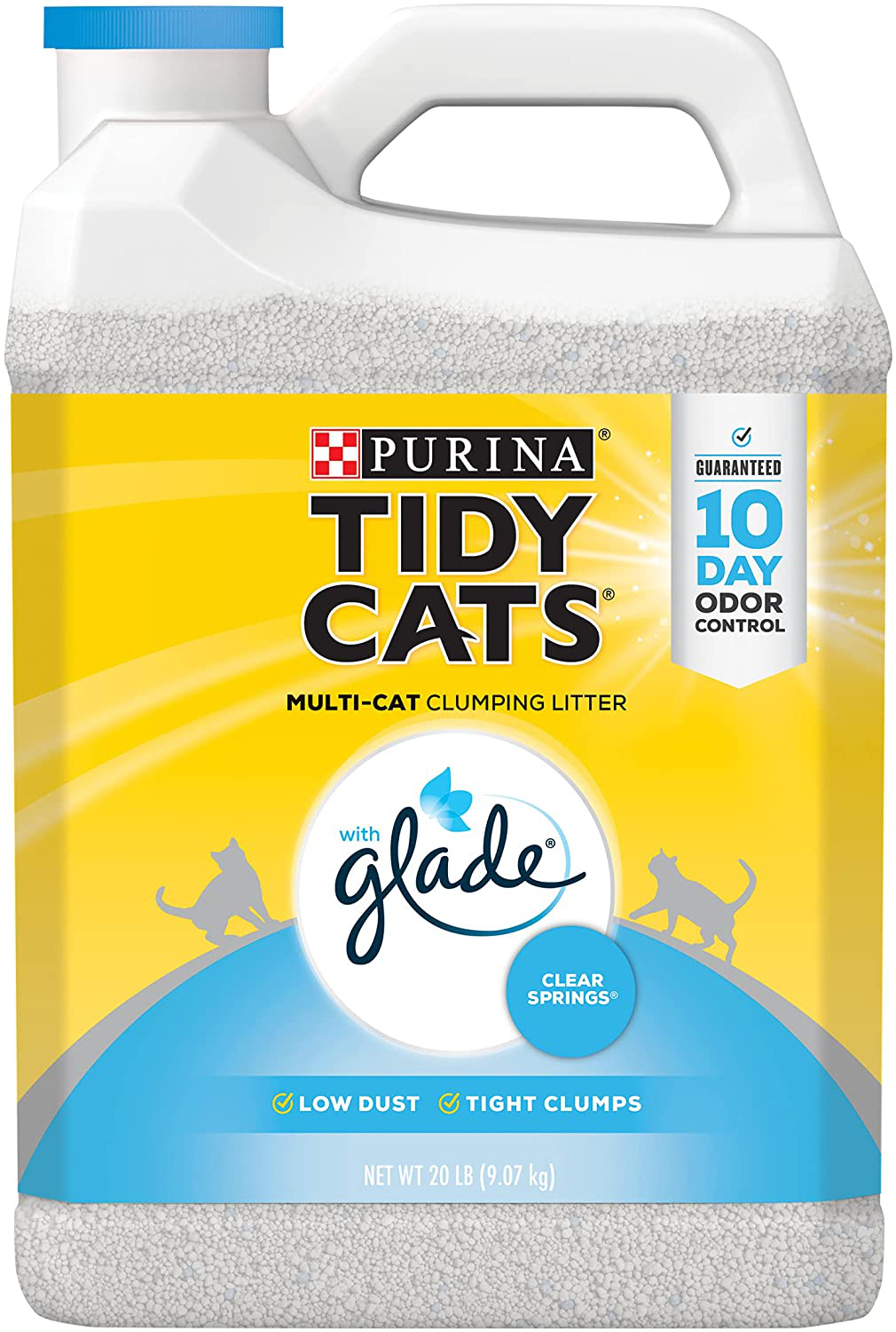 Purina Tidy Cats with Glade Tough Odor Solutions Clear Springs Clumping Cat Litter Animals & Pet Supplies > Pet Supplies > Cat Supplies > Cat Litter Purina Tidy Cats Glade Clear Springs (2) 20 lb. Jugs 