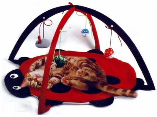 Petty Love House Cat Activity Center with Hanging Toy Balls, Mice More - Helps Cats Get Exercise Stay Active Best Cat Toys on Amazon Animals & Pet Supplies > Pet Supplies > Cat Supplies > Cat Toys Petty Love House   