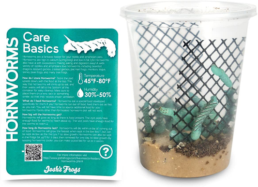 Josh'S Frogs Hornworms Habitat Cups Animals & Pet Supplies > Pet Supplies > Reptile & Amphibian Supplies > Reptile & Amphibian Food Josh's Frogs 25 Count (Pack of 1)  