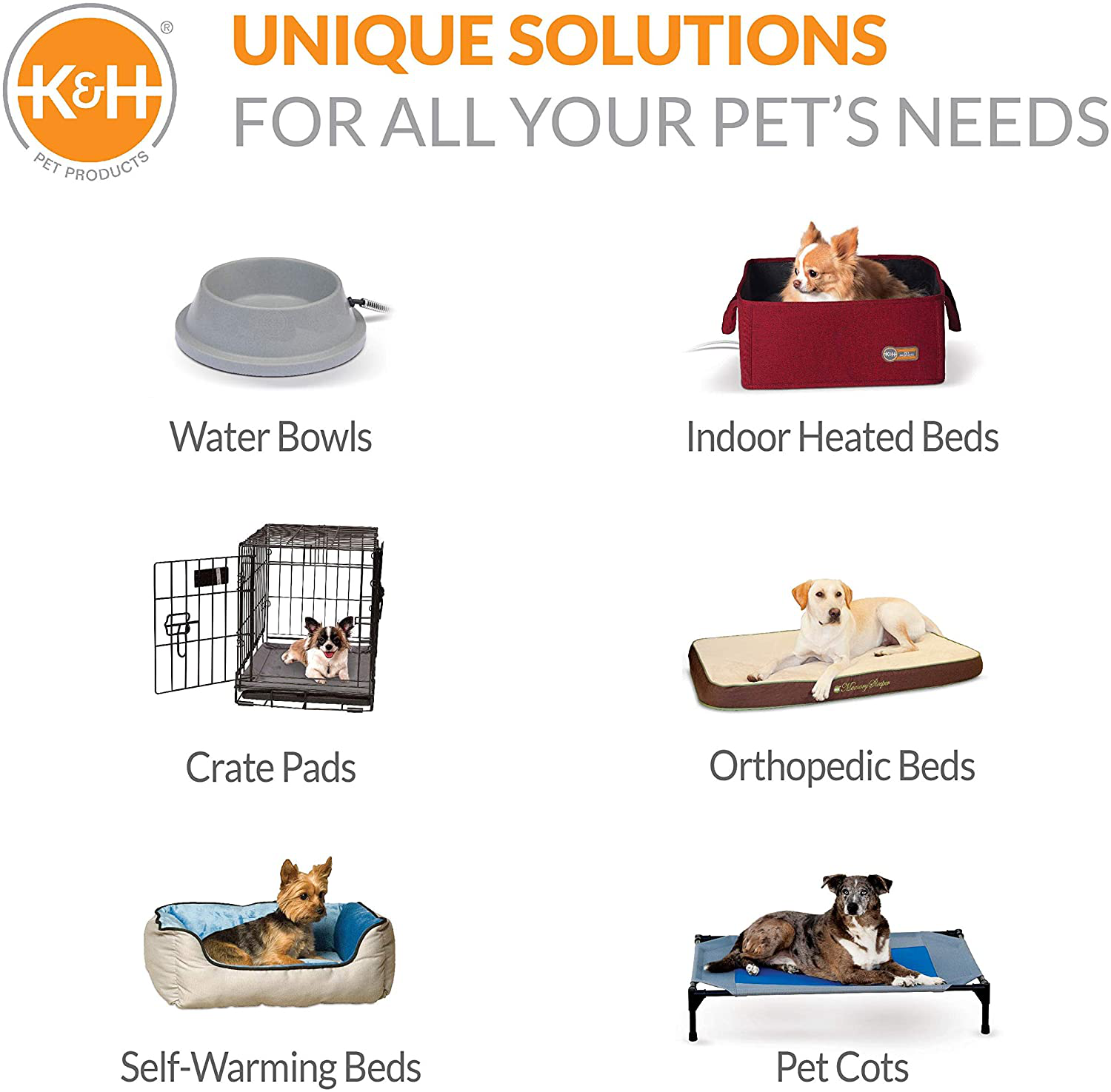 K H Pet Products Original Bolster Pet Cot Outdoor Elevated Dog Bed