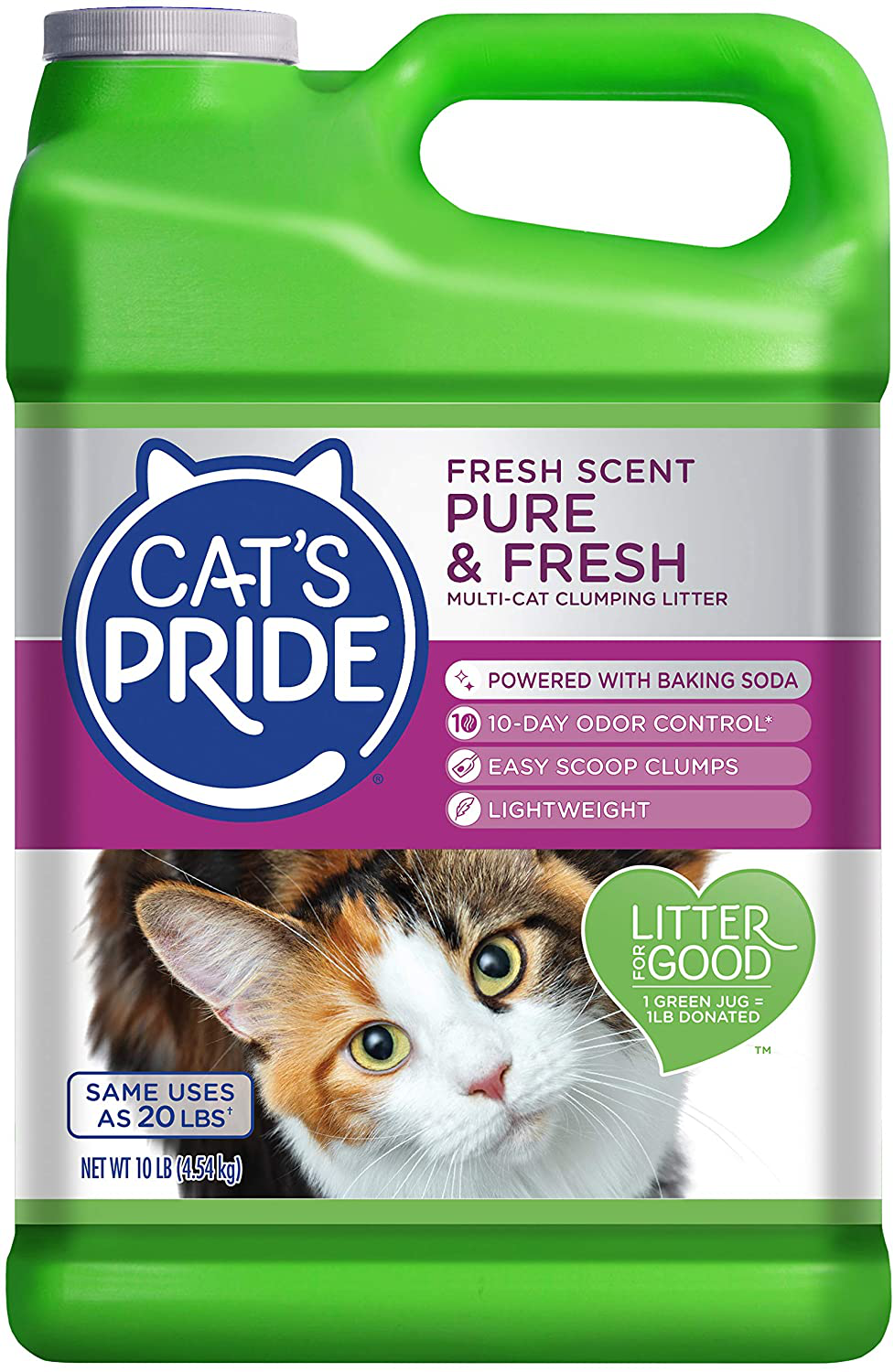 Cat’S Pride Lightweight Multi-Cat Clumping Litter 10 Pounds Animals & Pet Supplies > Pet Supplies > Cat Supplies > Cat Litter Cat's Pride Pure & Fresh 10lb 