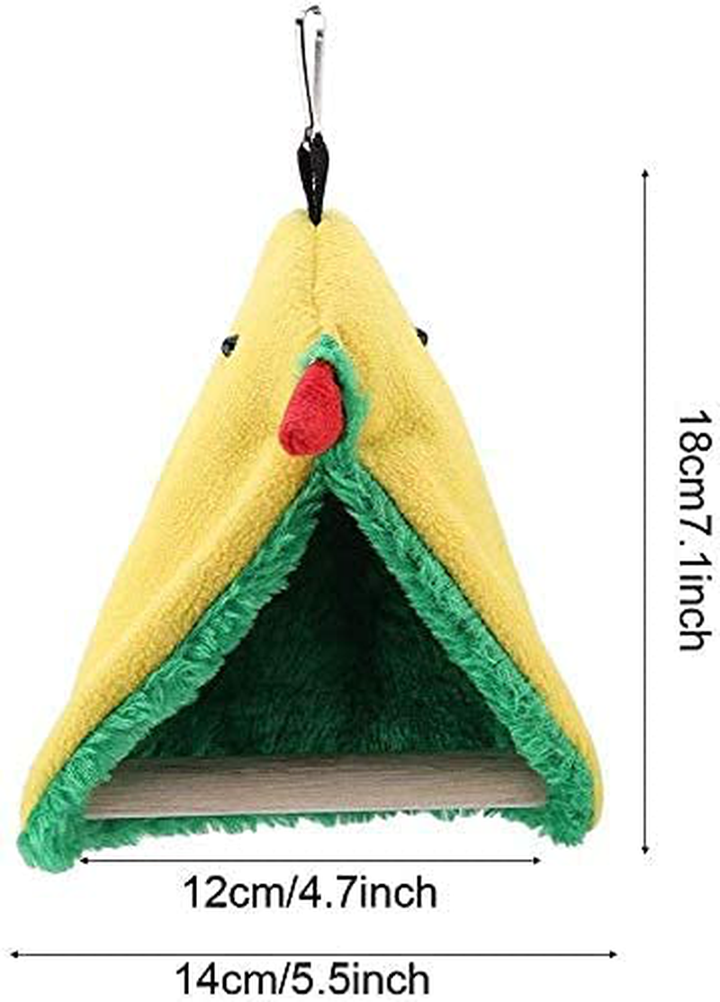 Plush Snuggle Bird Hammock,Youthink Bird Perches Stand Hammock Bird Bed Soft Plush Bird Cage Hanging Tent for Parakeet Cockatiel Hamster Gerbil Rat Animals & Pet Supplies > Pet Supplies > Bird Supplies > Bird Cages & Stands YOUTHINK   