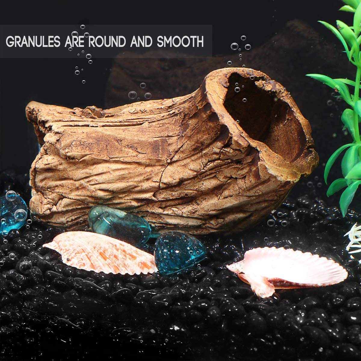 POPETPOP Aquarium Gravel Polished Fish Tank Glass Rocks for Aquariums/Landscaping/Home Indoor Decorative/Vases Plants, 4.4 Pounds(2Kg) Animals & Pet Supplies > Pet Supplies > Fish Supplies > Aquarium Gravel & Substrates POPETPOP   