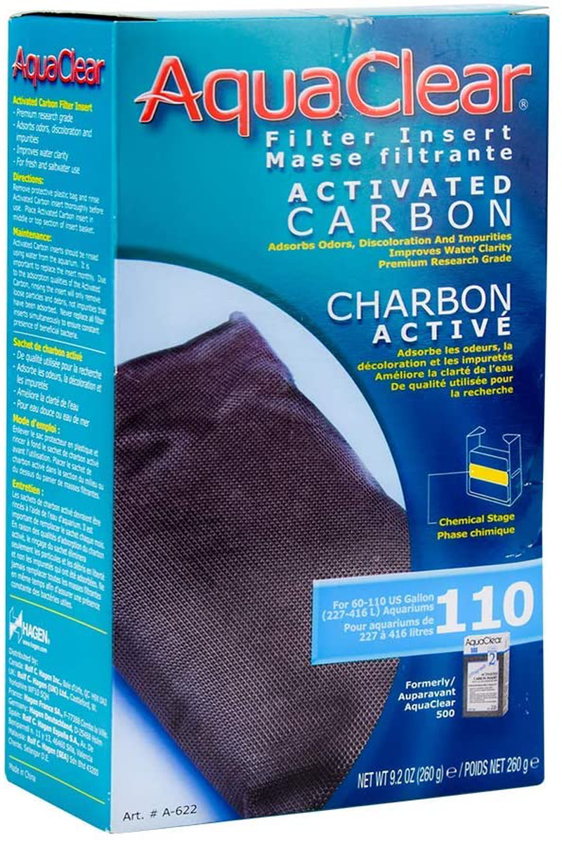 Aquaclear 110 Activated Carbon Insert, Aquarium Filter Replacement Media, A622 Animals & Pet Supplies > Pet Supplies > Fish Supplies > Aquarium Filters AquaClear   