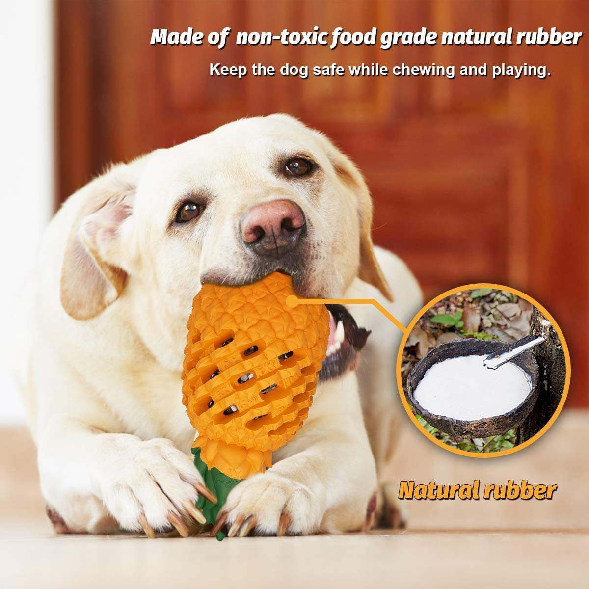 Dog Toys for Aggressive Chewers Large Breed, Lifetime Replacement, Indestructible Dog Chew Toys, Pineapple Dog Toy Interactive Dog Toys, Food Grade Tough Dog Toys Puppy Teething Toy Animals & Pet Supplies > Pet Supplies > Dog Supplies > Dog Toys FAIRWIN   
