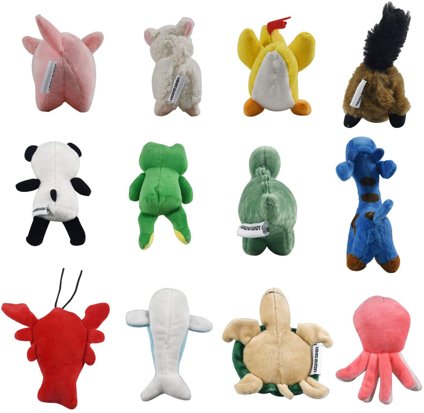Squeaky Plush Dog Toy Pack for Puppy, Small Stuffed Puppy Chew Toys 12 Dog Toys Bulk with Squeakers, Cute Soft Pet Toy for Small Medium Size Dogs Animals & Pet Supplies > Pet Supplies > Dog Supplies > Dog Toys LEGEND SANDY   