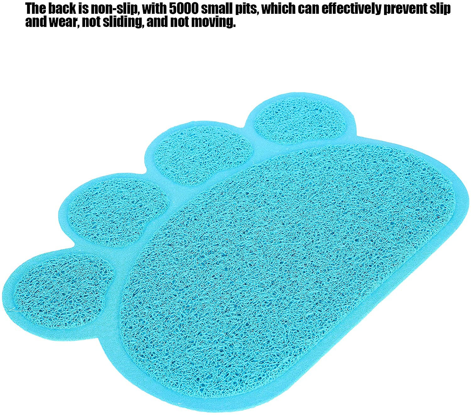 Gaeirt Cat Litter Mat, Kitty Litter Trapping Mess Mat Easy to Clean PVC Durable for Cat Litter Box for Crystal Litter for Small and Medium Pets(Sky Blue) Animals & Pet Supplies > Pet Supplies > Cat Supplies > Cat Litter Box Mats Gaeirt   