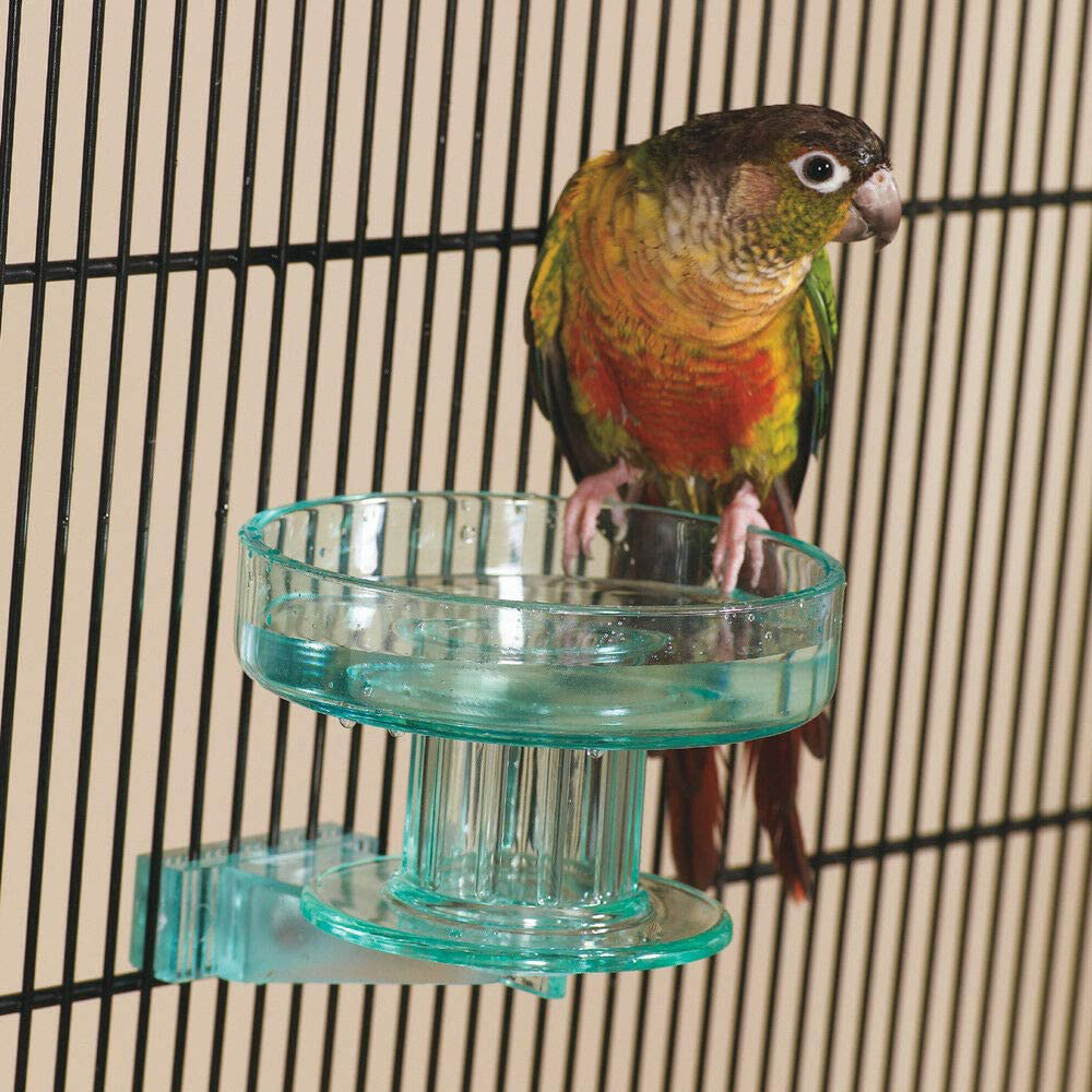 Lixit Quick Lock Bird Cage Bath for Lovebirds, Canaries, Finches, Parakeets, and Cockatiels and Other Small to Medium Feathered Friends Animals & Pet Supplies > Pet Supplies > Bird Supplies > Bird Cage Accessories Lixit   