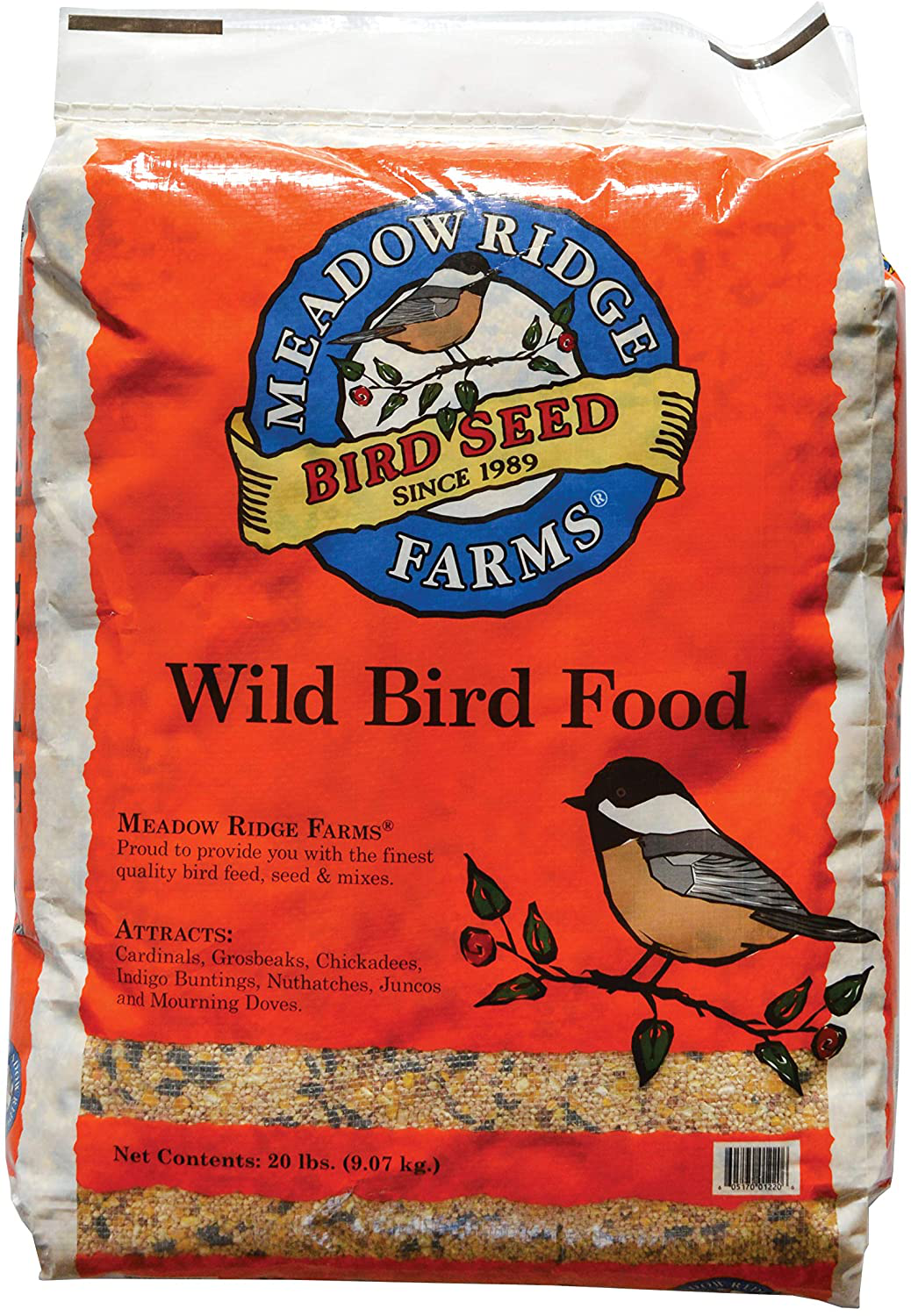 Meadow Ridge Farms Wild Bird Seed Mix Animals & Pet Supplies > Pet Supplies > Bird Supplies > Bird Food Meadow Ridge Farms 20 Pound (Pack of 1)  