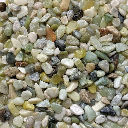 Midwest Hearth Natural Decorative Polished Jade Pebbles 3/8" Gravel Size (5-Lb Bag) Animals & Pet Supplies > Pet Supplies > Fish Supplies > Aquarium Gravel & Substrates Midwest Hearth 2-lb Bag  