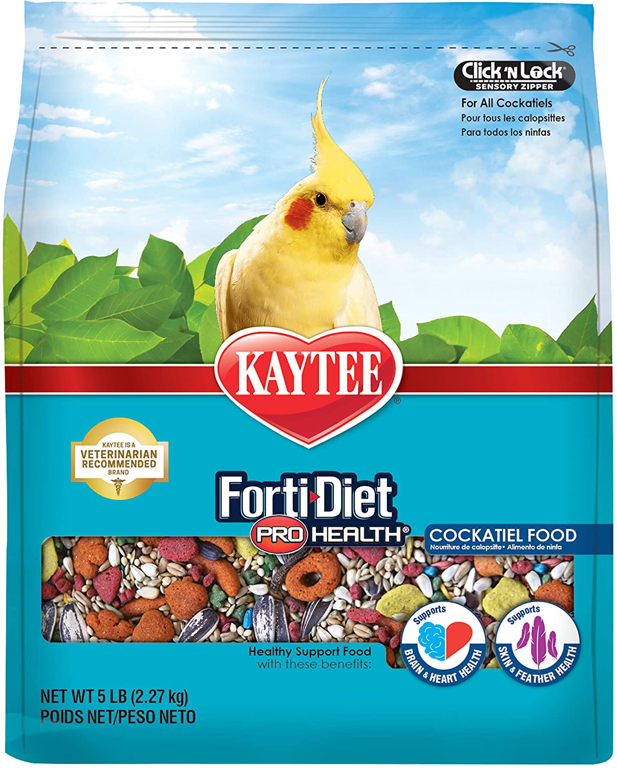 Kaytee Forti-Diet Pro Health Healthy Support Diet Cockatiel Food Animals & Pet Supplies > Pet Supplies > Bird Supplies > Bird Food Kaytee   