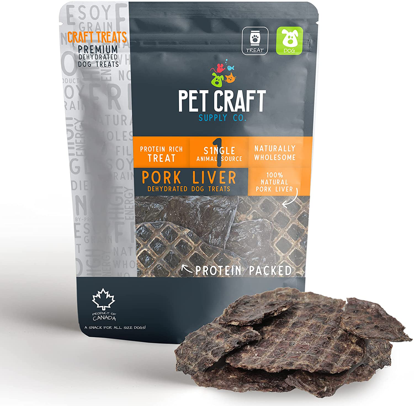 Pet Craft Supply Pure Natural Dried Dog Treats - Salmon Dog Treats - Liver Treats - Training Treats Great for Puppies - Grain Free