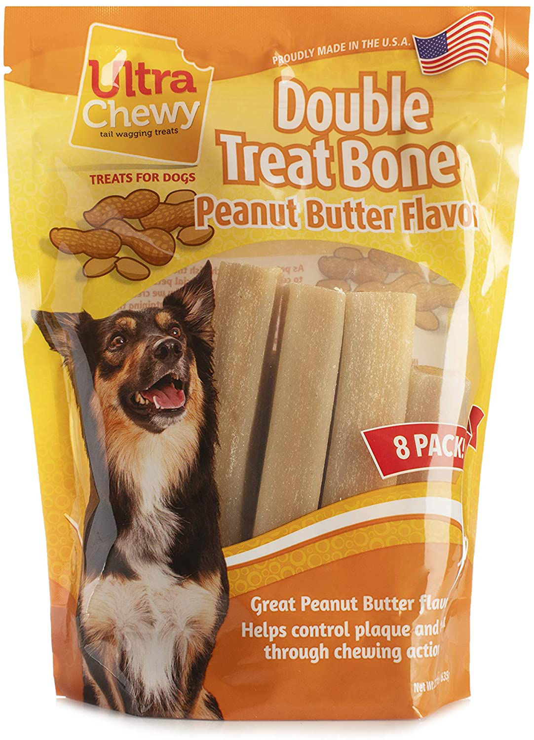 Ultra Chewy Naturals Dog Treats Bone - Made in USA - Highly Digestible Irresistible Flavors Special - Box with 2 Value Packs