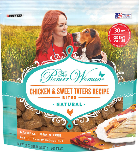 The Pioneer Woman Grain Free All Natural Chicken Bites Dog Treats Animals & Pet Supplies > Pet Supplies > Dog Supplies > Dog Treats The Pioneer Woman   