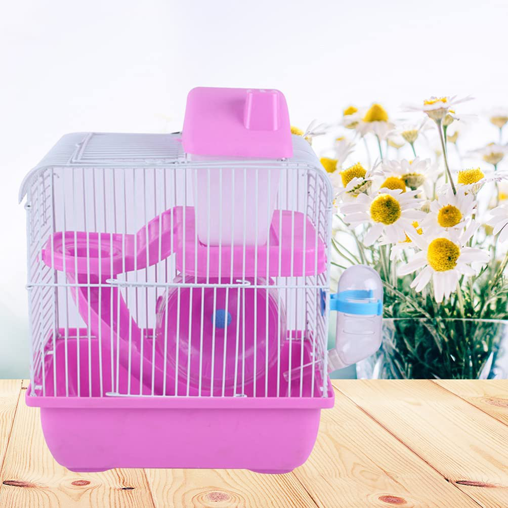 VOSAREA Hamster Cage Gerbil Haven Habitat Small Animal Cage Includes Play Slide Exercise Wheel Hamster Hide- Out Water Bottle (Light Blue) Animals & Pet Supplies > Pet Supplies > Small Animal Supplies > Small Animal Habitats & Cages VOSAREA   