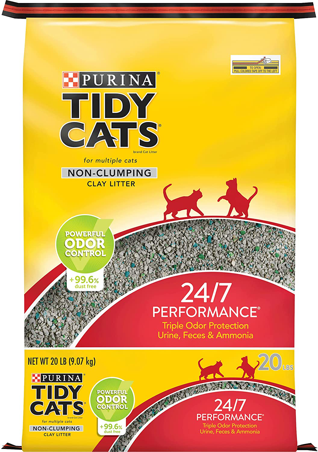 Purina Tidy Cats Non-Clumping Cat Litter Animals & Pet Supplies > Pet Supplies > Cat Supplies > Cat Litter Purina Tidy Cats 24/7 20 lb. Bag 