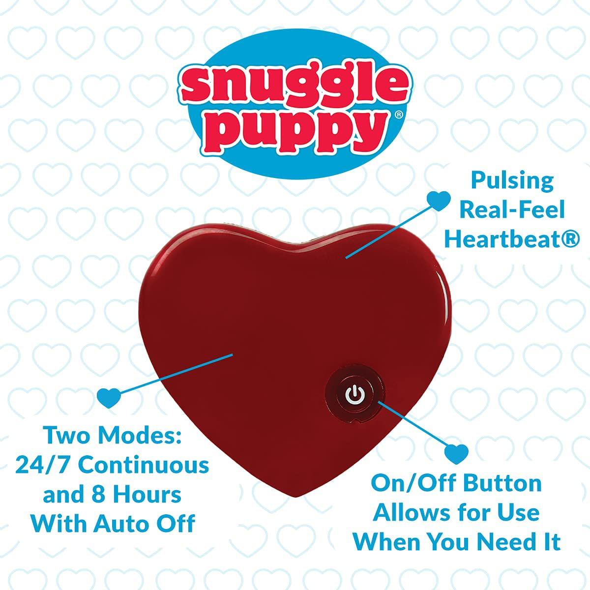Smartpetlove Snuggle Puppy Heartbeat Stuffed Toy - Pet Anxiety Relief and Calming Aid Animals & Pet Supplies > Pet Supplies > Dog Supplies > Dog Toys SmartPetLove   