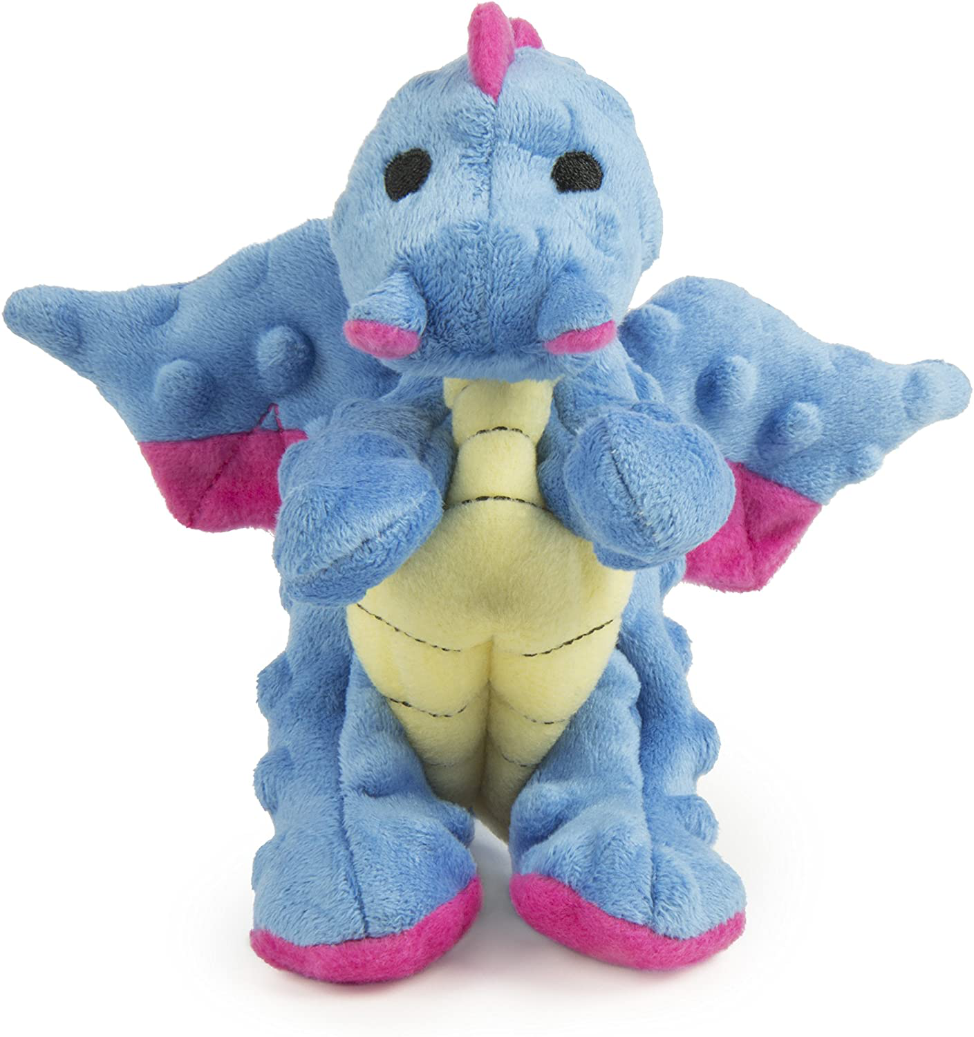 Godog, Dragon Squeaker Dog Toy, Chew Guard and Resistant Technology, Durable Plush, Soft, Tough, Reinforced Seams Animals & Pet Supplies > Pet Supplies > Dog Supplies > Dog Toys goDog Perwinkle Small 