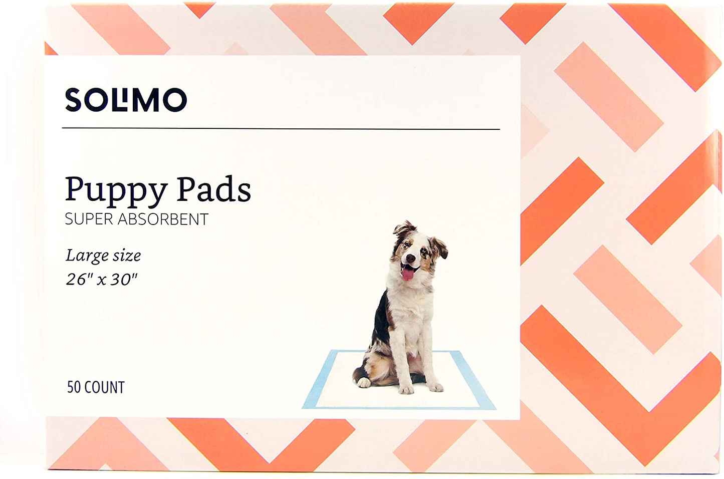 Amazon Brand - Solimo Super Absorbent Puppy Pads Animals & Pet Supplies > Pet Supplies > Dog Supplies > Dog Diaper Pads & Liners Solimo   