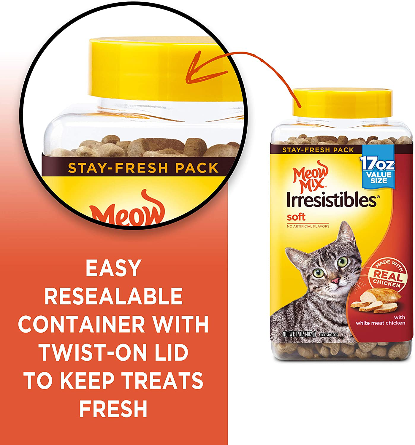 Meow Mix Irresistibles Cat Treats Animals & Pet Supplies > Pet Supplies > Cat Supplies > Cat Treats Meow Mix   