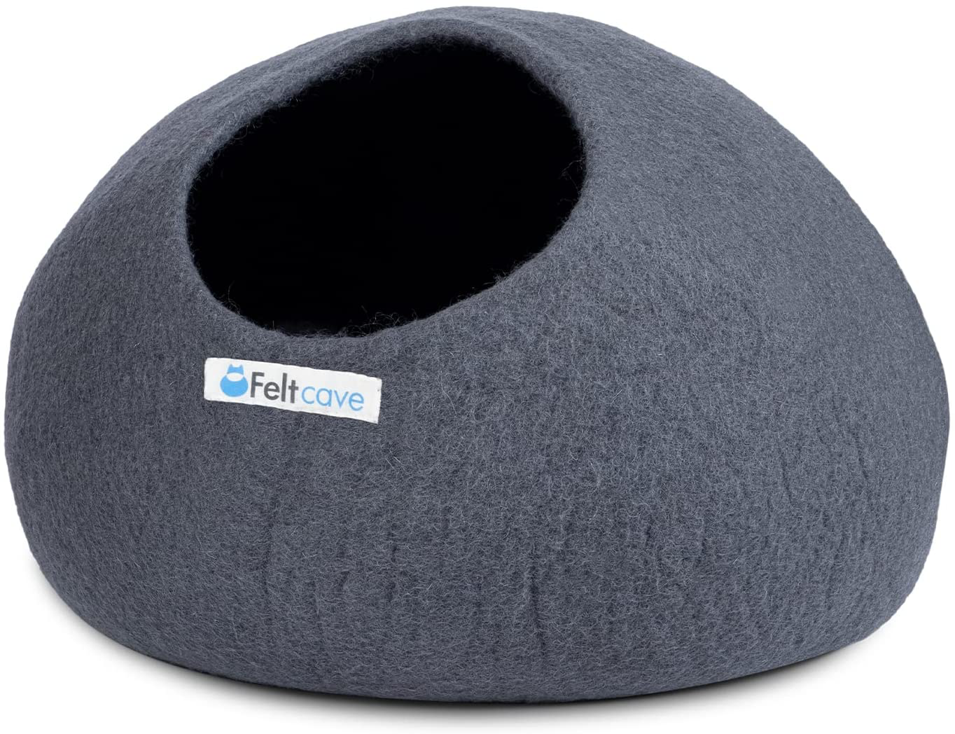 Feltcave Extra Large Cat Cave Bed, Handmade Cat Hideaway, Wool Cat Cave Large, Wooly Cave for Cats Hideout, Felt Cat Cave Beds for Indoor Cats
