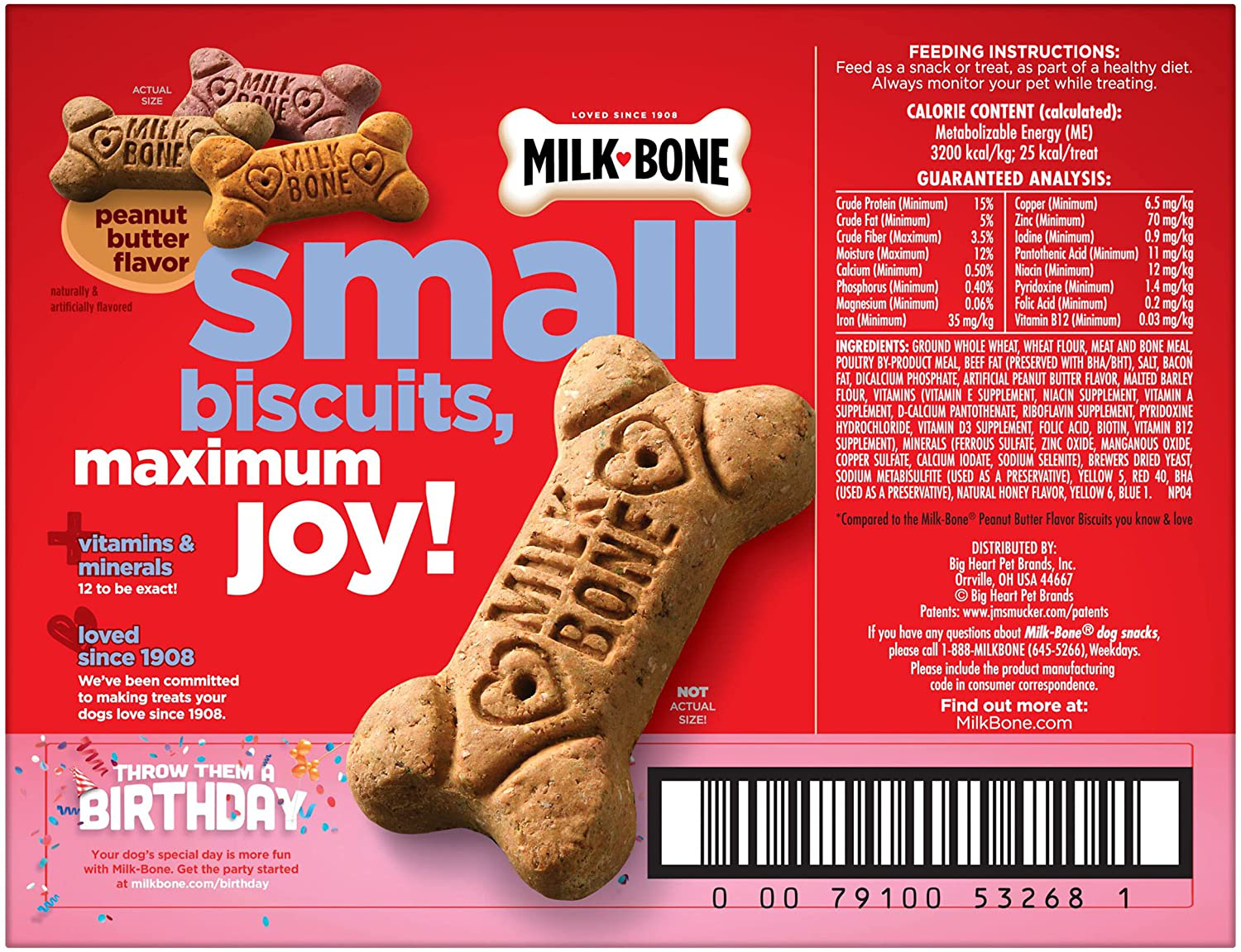 Milk-Bone Peanut Butter Flavor Dog Treats for Dogs of All Sizes Animals & Pet Supplies > Pet Supplies > Dog Supplies > Dog Treats Milk-Bone   