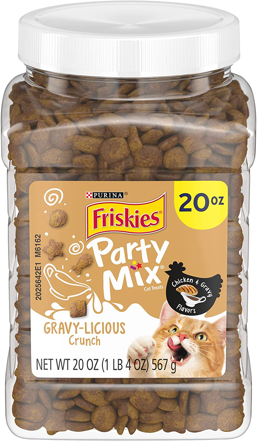 Nestle Purina Petcare 20 Oz Friskies Party Mix Gravy-Licious Chicken & Gravy Flavors Cat Treats - (Pack of 3) Animals & Pet Supplies > Pet Supplies > Cat Supplies > Cat Treats Nestle Purina Petcare   