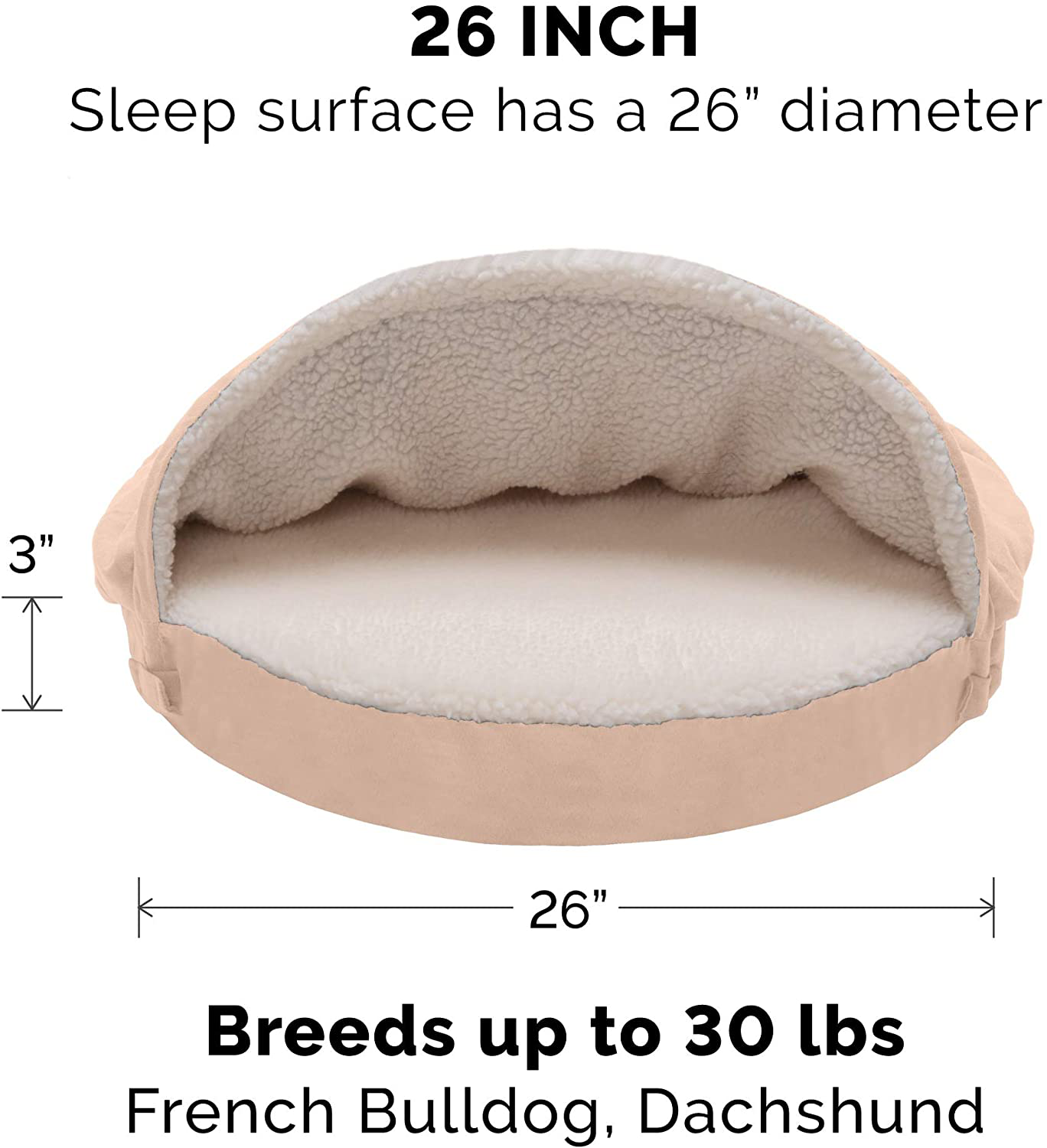 Furhaven Cozy Pet Beds for Small, Medium, and Large Dogs and Cats - Snuggery Hooded Burrowing Cave Tent, Deep Dish Cushion Donut Dog Bed with Attached Blanket, and More Animals & Pet Supplies > Pet Supplies > Cat Supplies > Cat Furniture Furhaven   