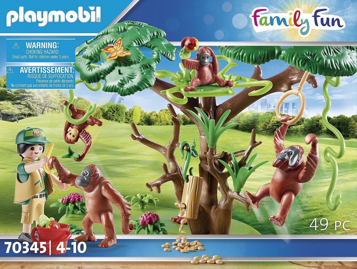 Playmobil Orangutans with Tree Multicolor ,24.8 X 9.2 X 18.7 Cm Animals & Pet Supplies > Pet Supplies > Small Animal Supplies > Small Animal Habitat Accessories Playmobil   