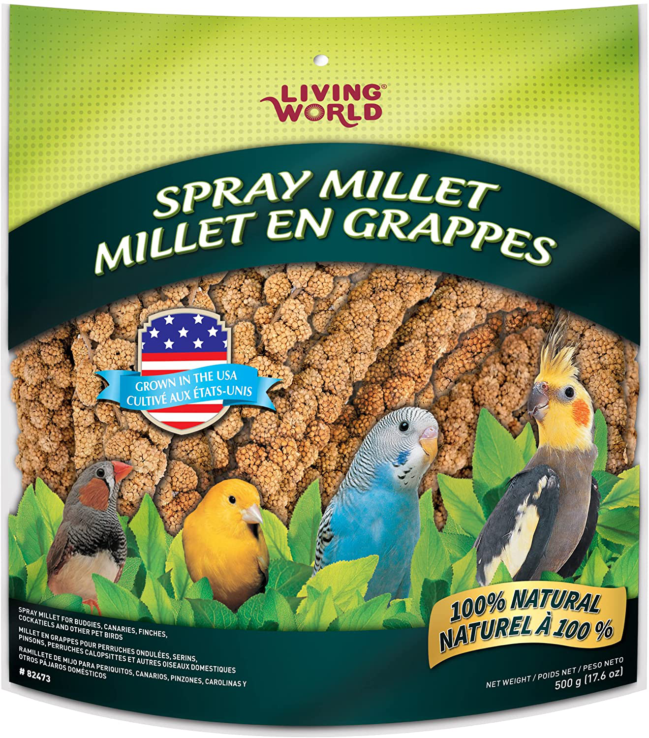 Living World Spray Millet, 17.6 Oz Animals & Pet Supplies > Pet Supplies > Bird Supplies > Bird Treats Living World   