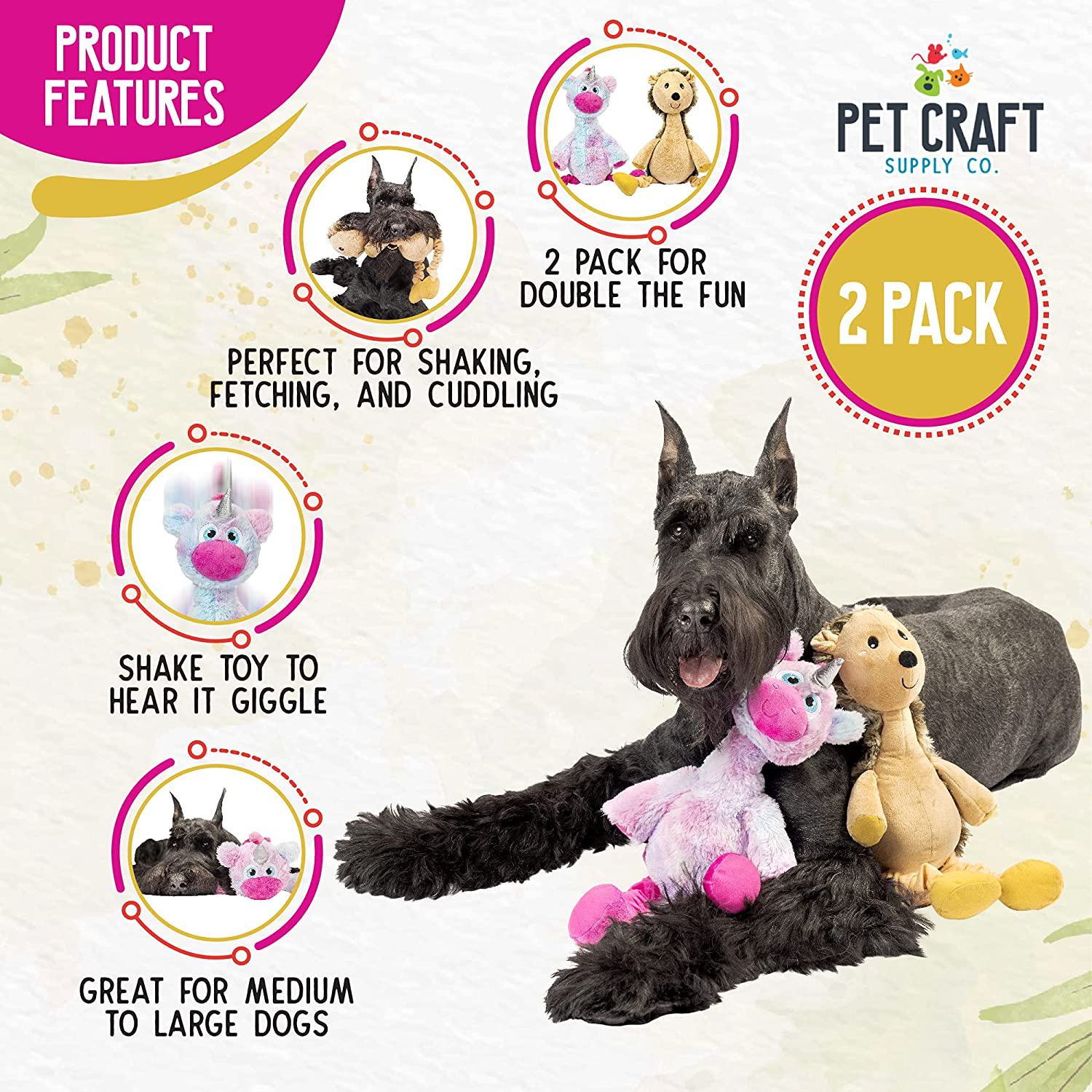 Pet Craft Supply Jiggle Giggle Dog Toys Funny Cute Giggling Sound