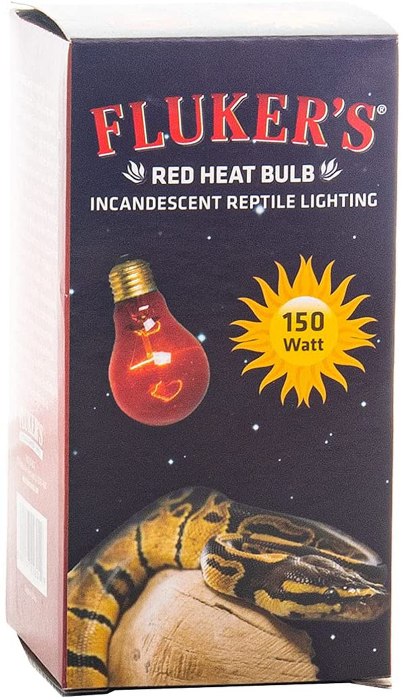 Fluker'S Red Heat Bulbs for Reptiles 150 Watt Animals & Pet Supplies > Pet Supplies > Reptile & Amphibian Supplies > Reptile & Amphibian Habitat Heating & Lighting Flukers   