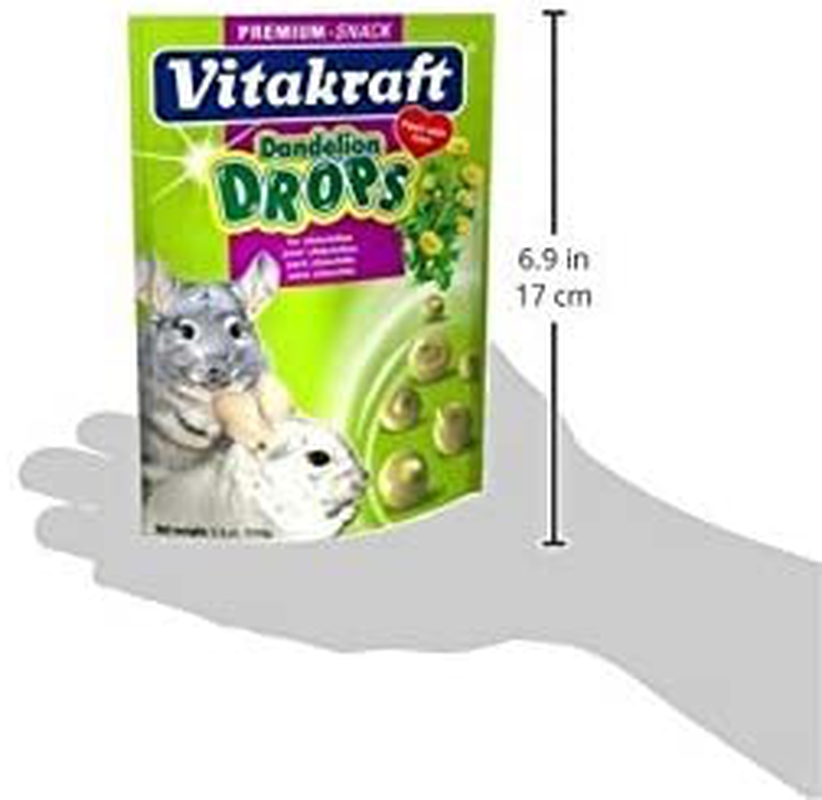 Vitakraft Chinchilla Drops with Dandelion Treat, 5.3 Ounce Pouch, 2-Pack Animals & Pet Supplies > Pet Supplies > Small Animal Supplies > Small Animal Treats Vitakraft   