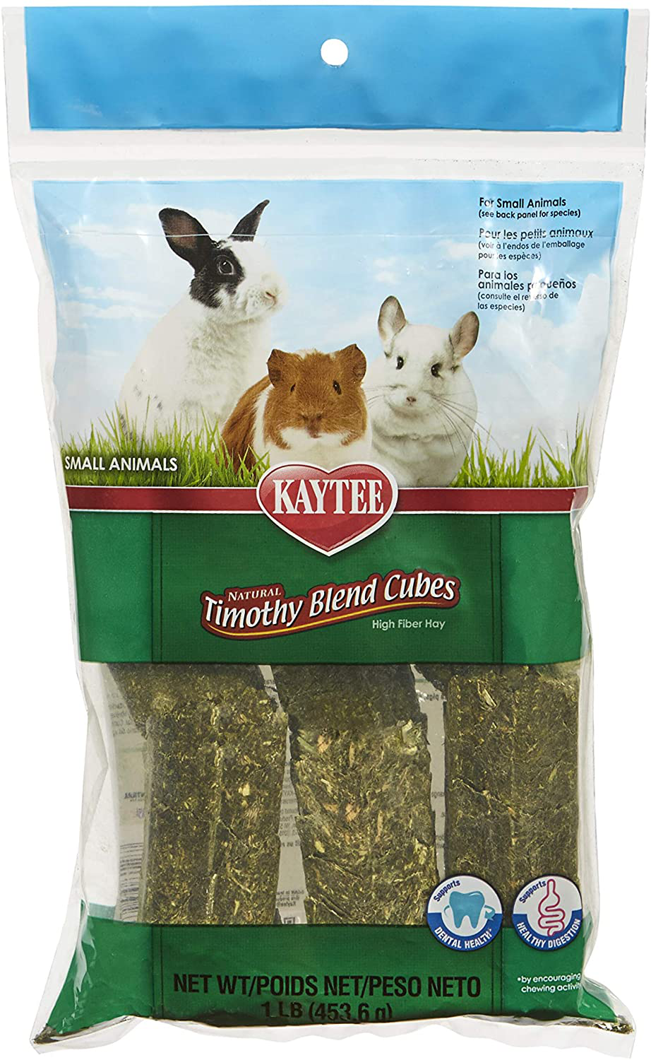 Kaytee Timothy Hay Blend Cubes 1 Pound Animals & Pet Supplies > Pet Supplies > Small Animal Supplies > Small Animal Treats Kaytee   