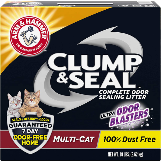 Arm & Hammer Clump & Seal Litter, Multicat Animals & Pet Supplies > Pet Supplies > Cat Supplies > Cat Litter Church & Dwight 19 Pound  