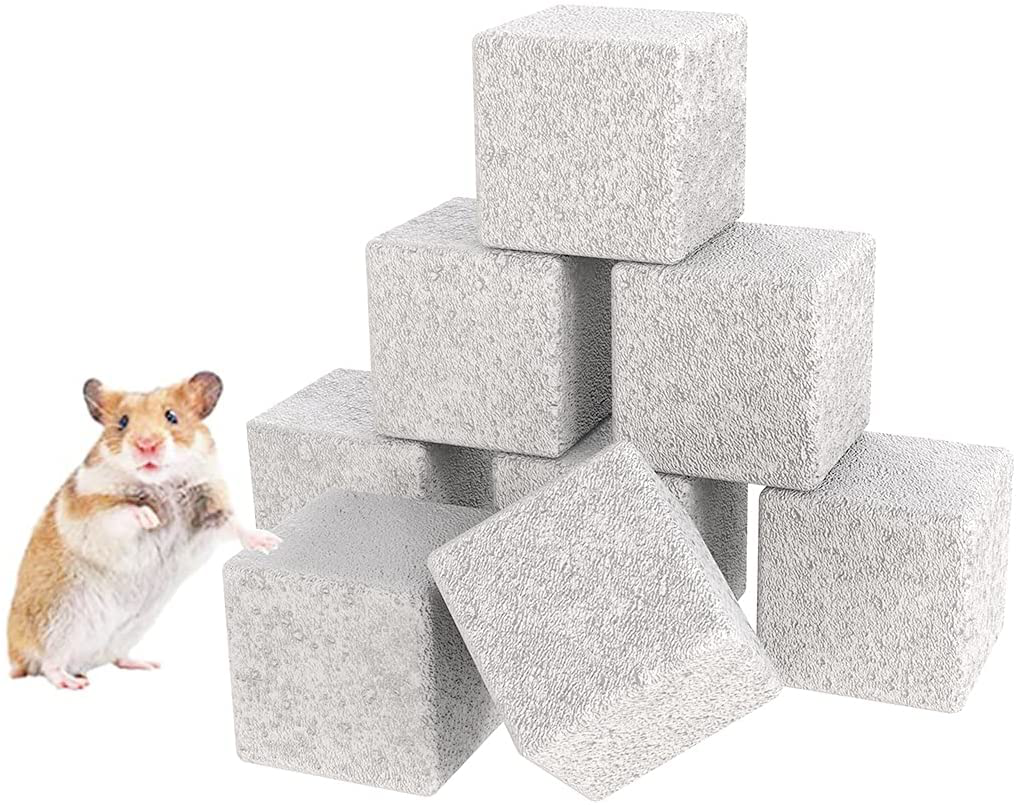 WANBAO 1.6 Inch Hamster Molar Lava Block, Small Animal Teeth Grinding Lava Block, for Chinchillas, Rabbits, Parrots 8 Pcs Animals & Pet Supplies > Pet Supplies > Small Animal Supplies > Small Animal Treats WANBAO   