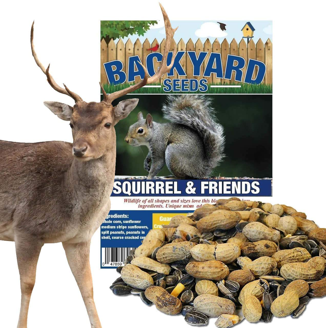 Backyard Seeds Squirrel, Deer Feed & Wildlife Mix 20 Pounds Animals & Pet Supplies > Pet Supplies > Bird Supplies > Bird Food CountryMax   