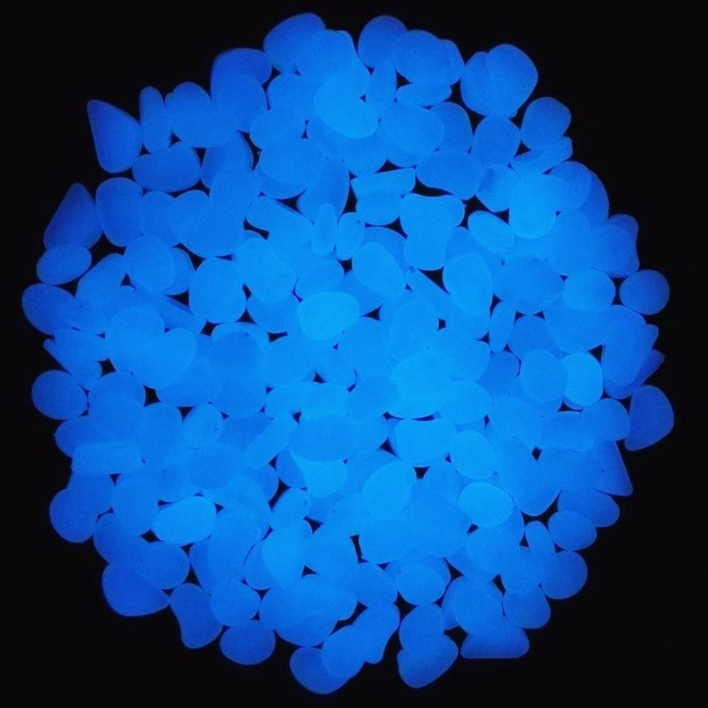 Oubest Fish Tank Rocks Glow Blue/Glow in the Dark Pebbles for Garden/F –  KOL PET