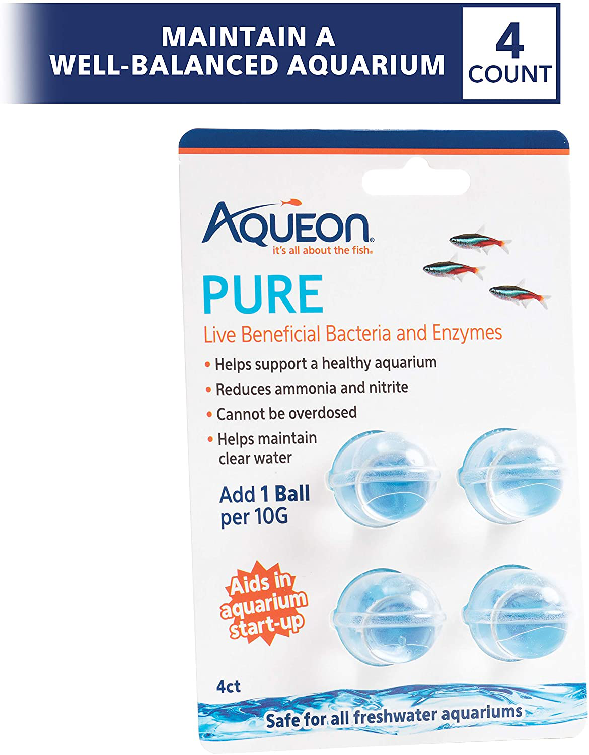Aqueon Aqaurium Pure Live Bacteria and Enzymes Water Supplement Animals & Pet Supplies > Pet Supplies > Fish Supplies > Aquarium Filters Aqueon   