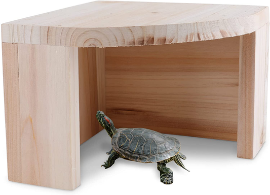 Mokook Reptile Hideout for Lizard Frog Turtle Scorpion Spider Snake Gecko Tortoise Bearded Dragon,Made of Chinese Fir,7.87.85.5 Inches(Lwh) Animals & Pet Supplies > Pet Supplies > Reptile & Amphibian Supplies > Reptile & Amphibian Habitat Accessories Mokook   