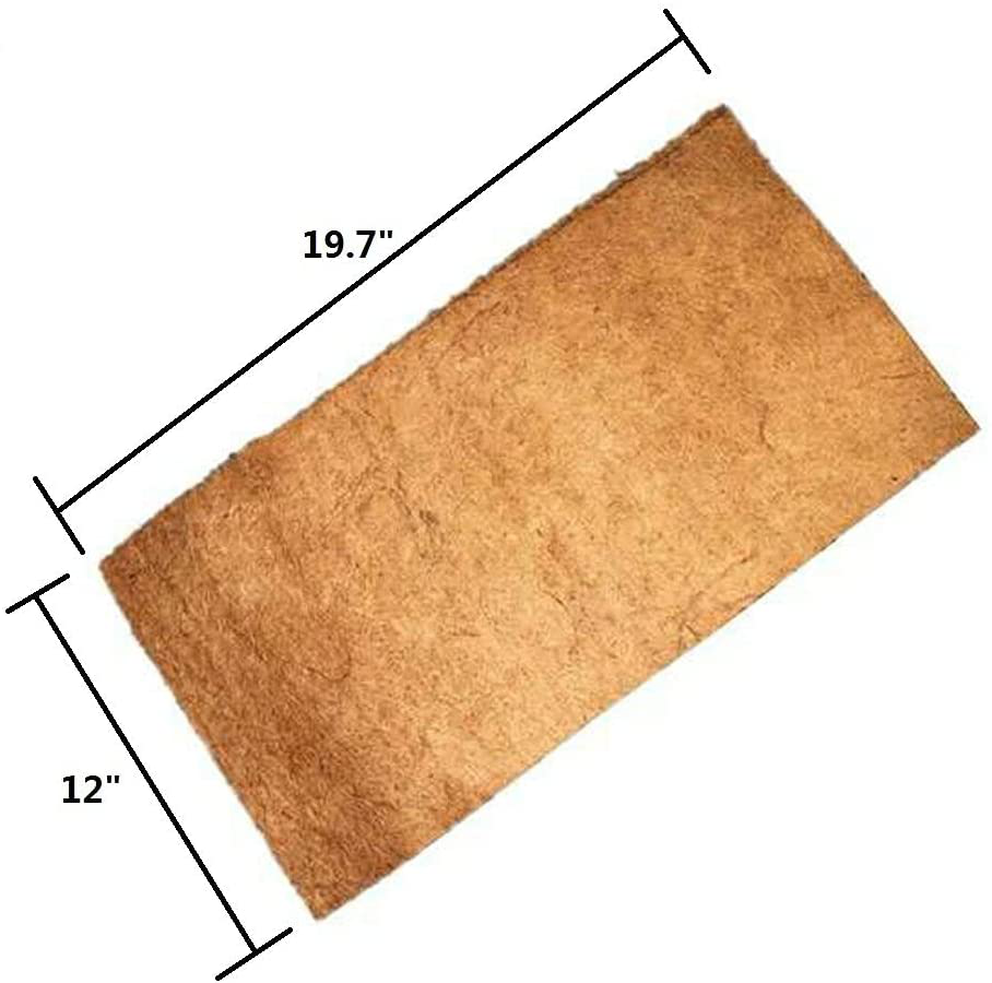 Tfwadmx Reptile Carpet Coconut Fiber Mat Substrate Liner Bedding for Lizards Snakes Bearded Dragon Gecko Chamelon Tortoise Iguana Terrarium Supplies (20''X12'') Animals & Pet Supplies > Pet Supplies > Reptile & Amphibian Supplies > Reptile & Amphibian Substrates Tfwadmx   