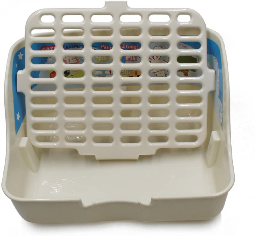 Md Trade Square Potty Trainer Corner Litter Bedding Box Pet Pan for Small Animal/Guinea Pig/Rabbit/Falesaur/Ferrets(White) Animals & Pet Supplies > Pet Supplies > Small Animal Supplies > Small Animal Bedding KisSealed   